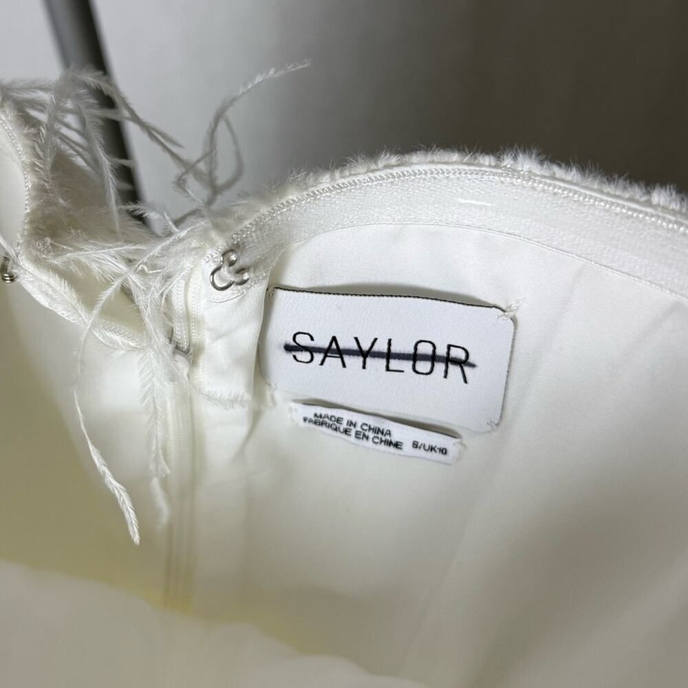 Saylor | Janae Jumpsuit Ivory Feathers - Picture 10 of 10